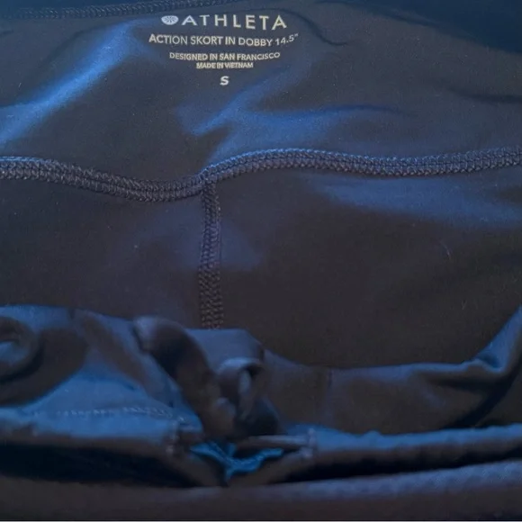 Athleta | Black Tennis Skirt/Skort with Pockets - Picture 6 of 8